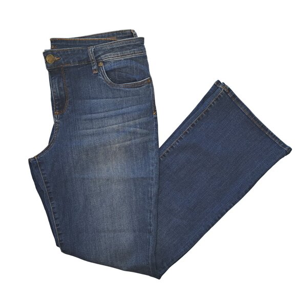 Kut From the Kloth Dark Wash Baby Bootcut Jeans Size 16S - Picture 1 of 9